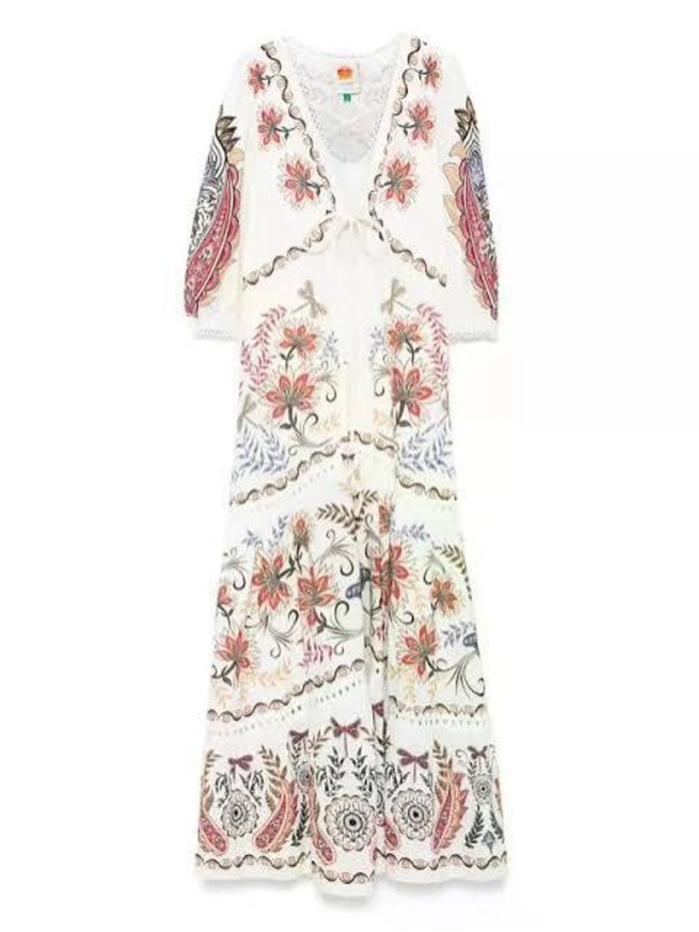 Farm Rio Boho Glam Floral Maxi Dress - Picture 3 of 5